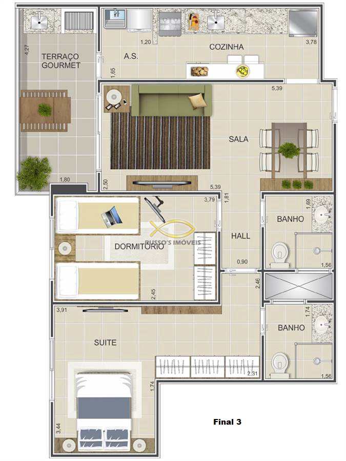 Apartamento à venda com 2 quartos, 71m² - Foto 13