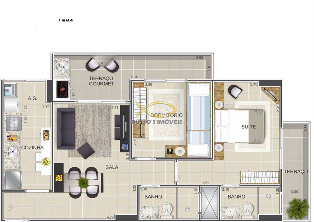 Apartamento à venda com 2 quartos, 71m² - Foto 12