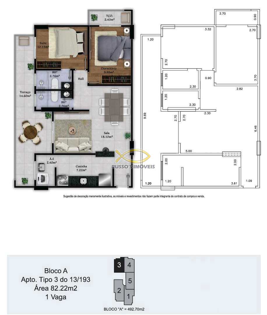 Apartamento à venda com 2 quartos, 82m² - Foto 8