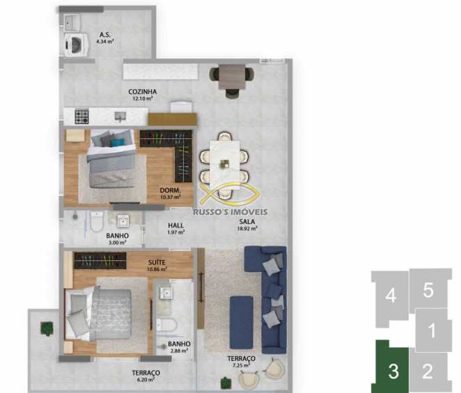 Apartamento à venda com 2 quartos, 85m² - Foto 6