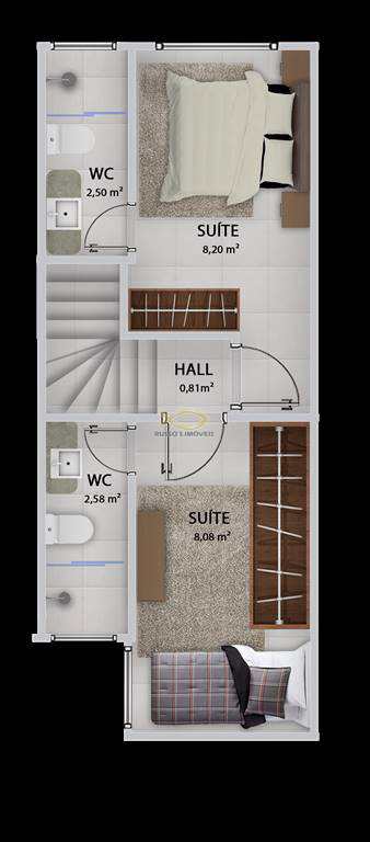 Sobrado à venda com 2 quartos, 57m² - Foto 7