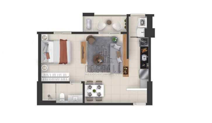 Apartamento à venda com 1 quarto, 39m² - Foto 38