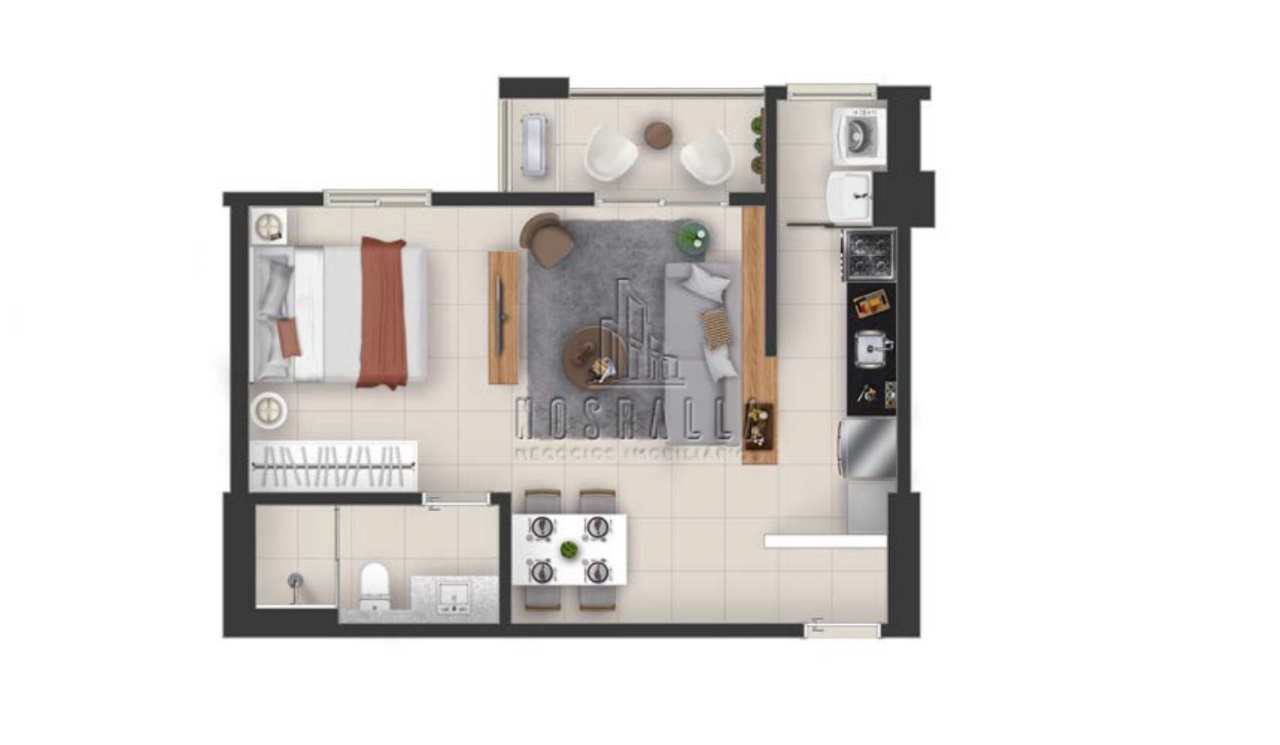 Apartamento para alugar com 1 quarto, 43m² - Foto 11