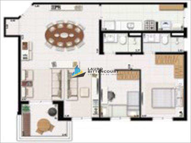 Apartamento à venda com 3 quartos, 83m² - Foto 1