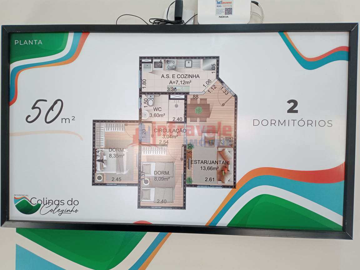 Apartamento em Jacareí, bairro Jardim Coleginho