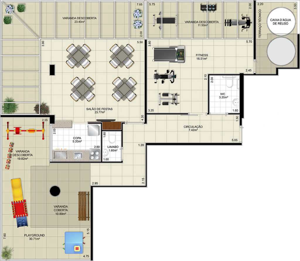 Apartamento à venda com 2 quartos, 91m² - Foto 3