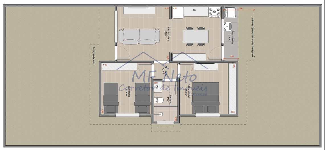 Casa à venda com 2 quartos, 180m² - Foto 2