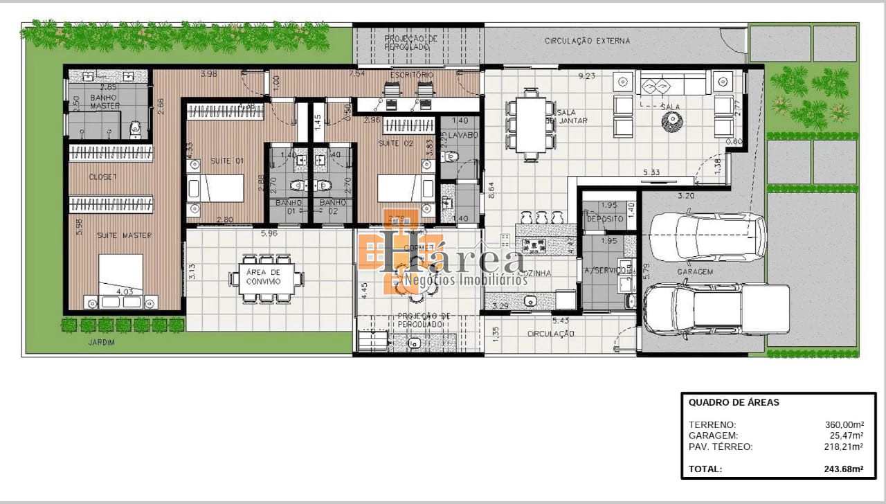 Casa de Condomínio à venda com 3 quartos, 243m² - Foto 3