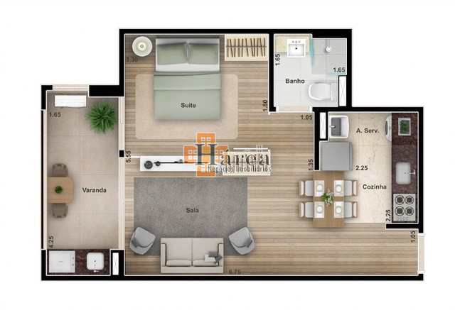 Apartamento à venda com 1 quarto, 50m² - Foto 18