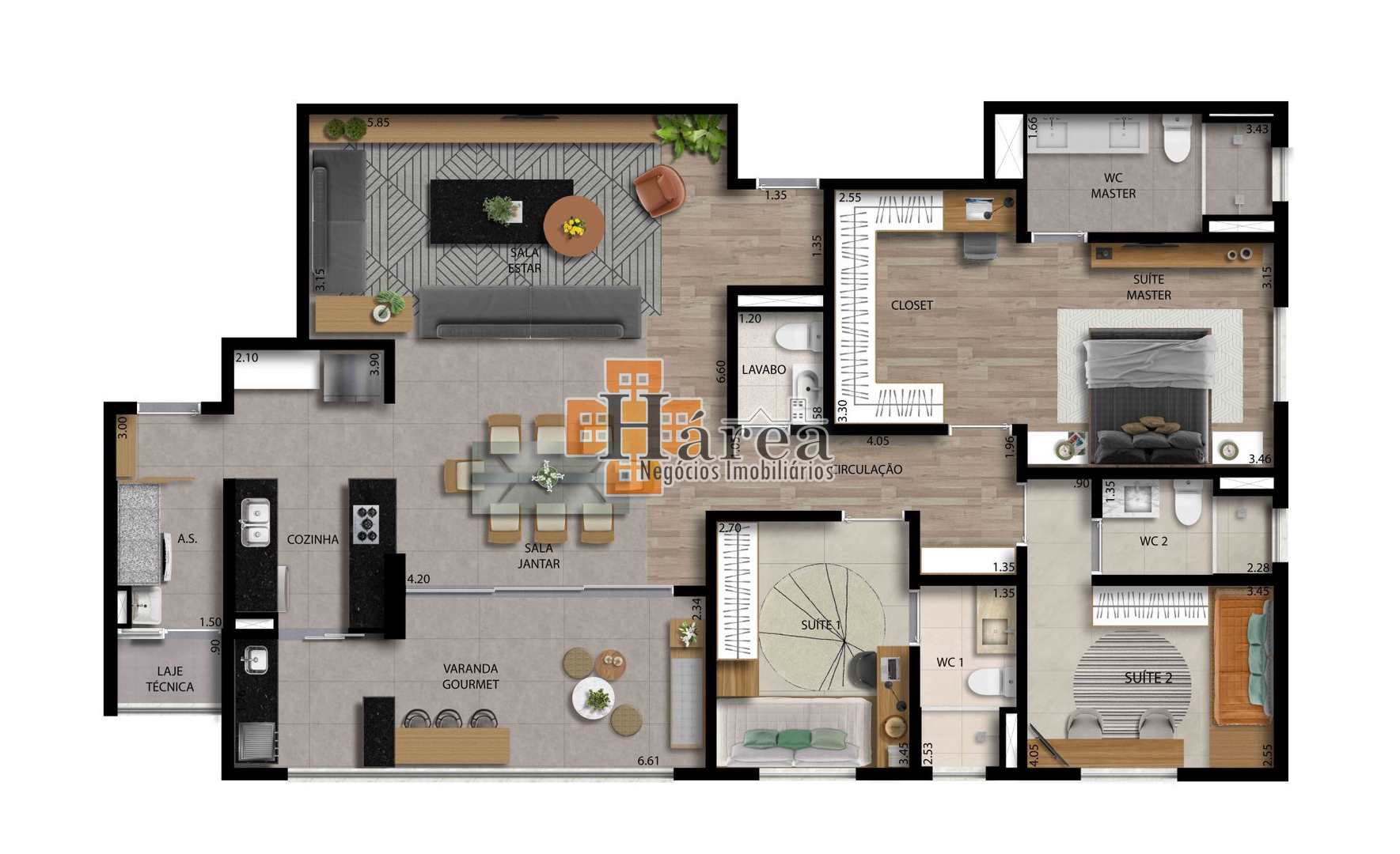 Apartamento à venda com 3 quartos, 143m² - Foto 22