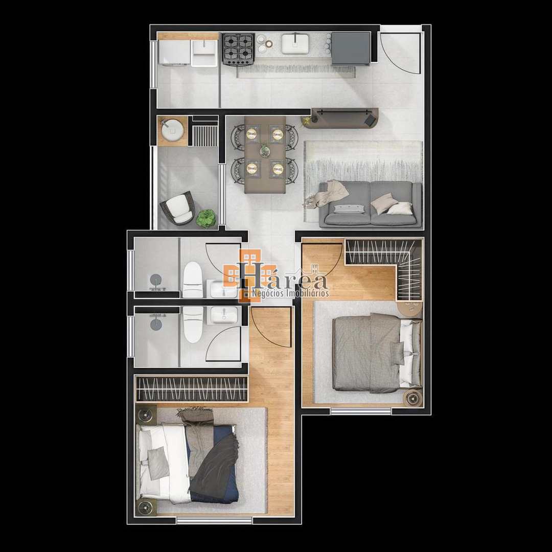 Apartamento à venda com 2 quartos, 50m² - Foto 9