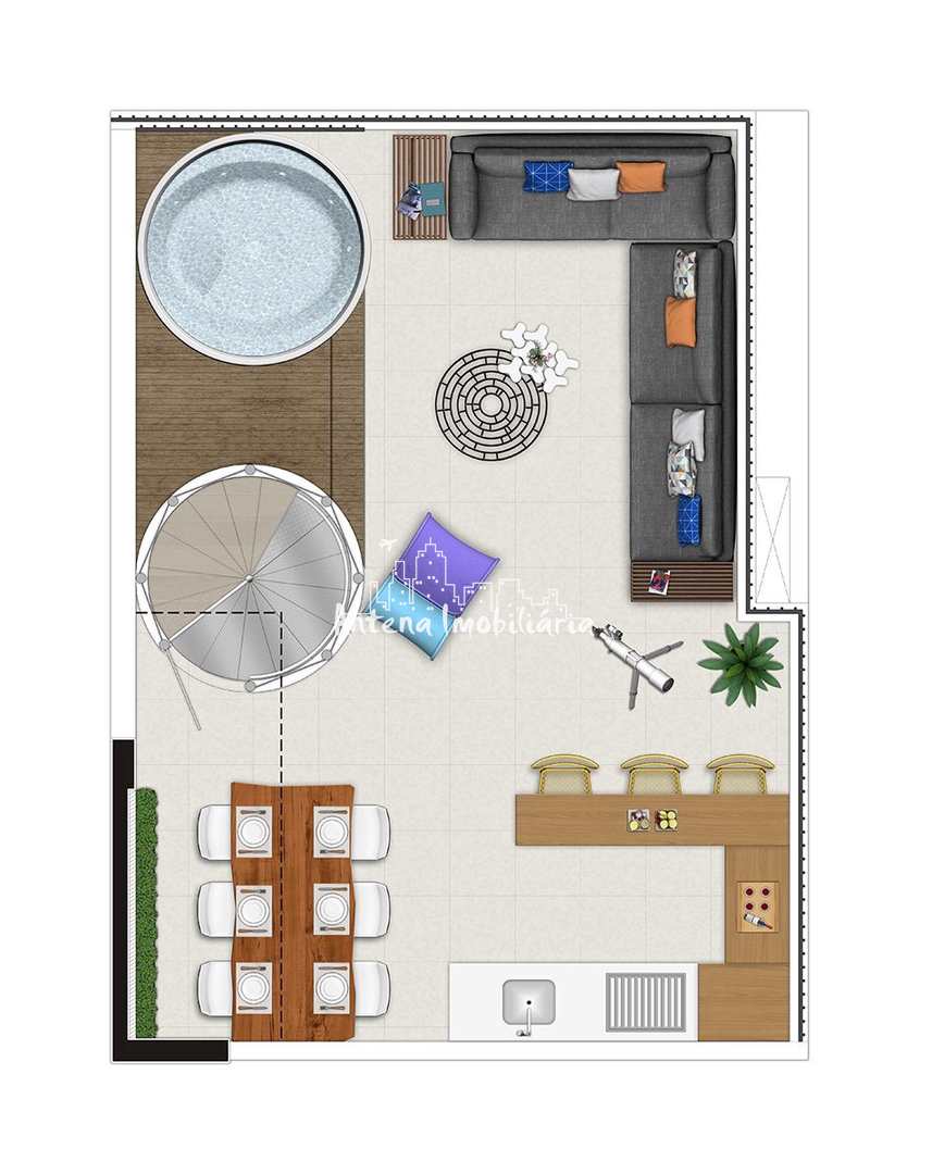 Cobertura à venda com 1 quarto, 74m² - Foto 3