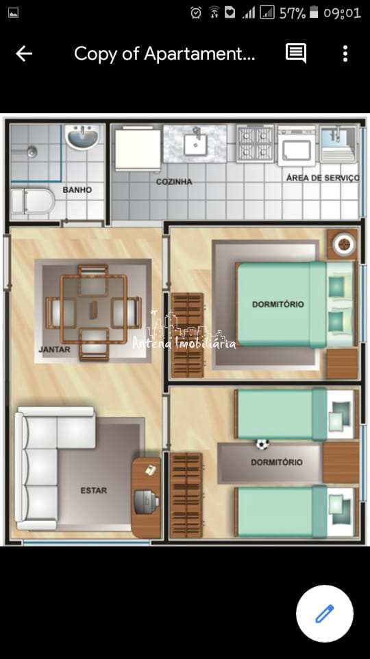 Apartamento à venda com 2 quartos, 48m² - Foto 9