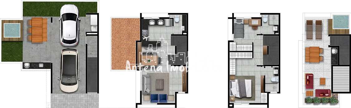 Casa de Condomínio à venda com 2 quartos, 180m² - Foto 3