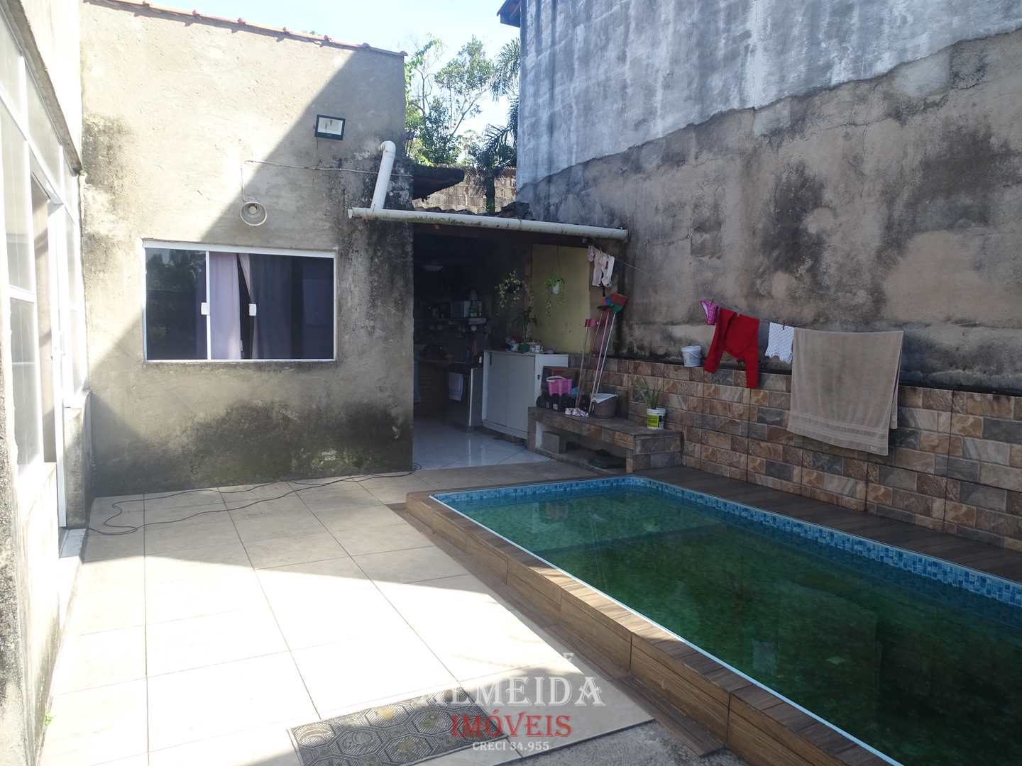 Casa com piscina 3 dorms, Balneário Gaivotas, Itanhaém