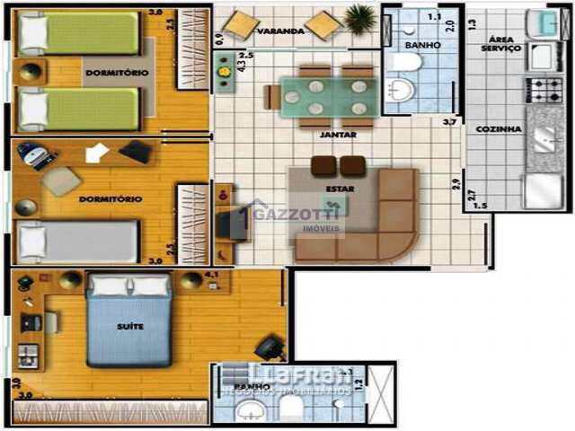 Apartamento à venda com 3 quartos, 67m² - Foto 28