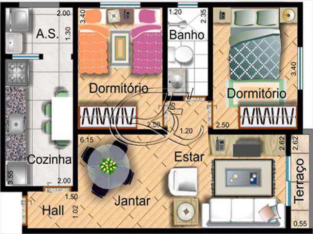 Apartamento à venda com 2 quartos, 60m² - Foto 11