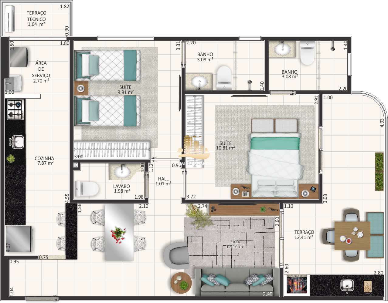 Apartamento à venda com 2 quartos, 81m² - Foto 48