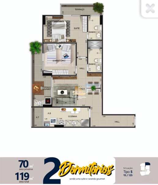 Apartamento à venda com 2 quartos, 101m² - Foto 14