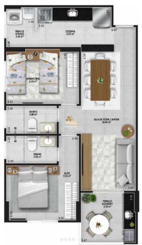 Apartamento à venda com 2 quartos, 63m² - Foto 15