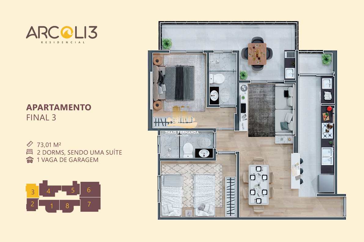 Apartamento à venda com 2 quartos, 73m² - Foto 6