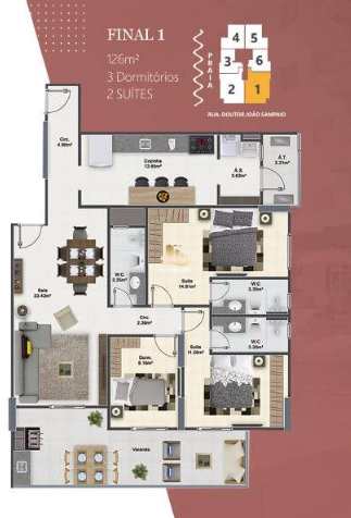 Apartamento à venda com 3 quartos, 126m² - Foto 11