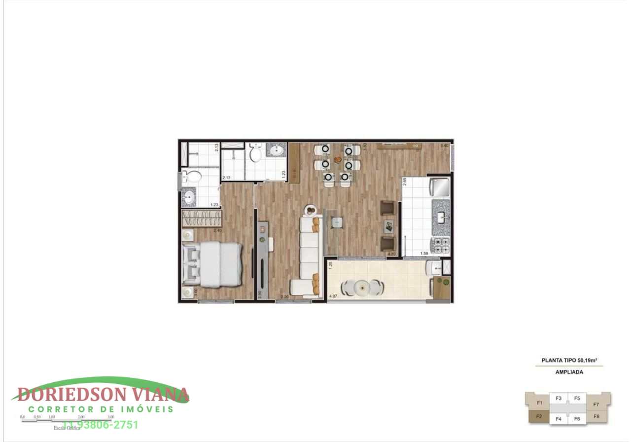 Apartamento à venda com 2 quartos, 40m² - Foto 8