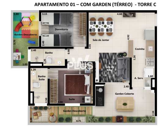 Apartamento em Sorocaba, bairro Jardim América