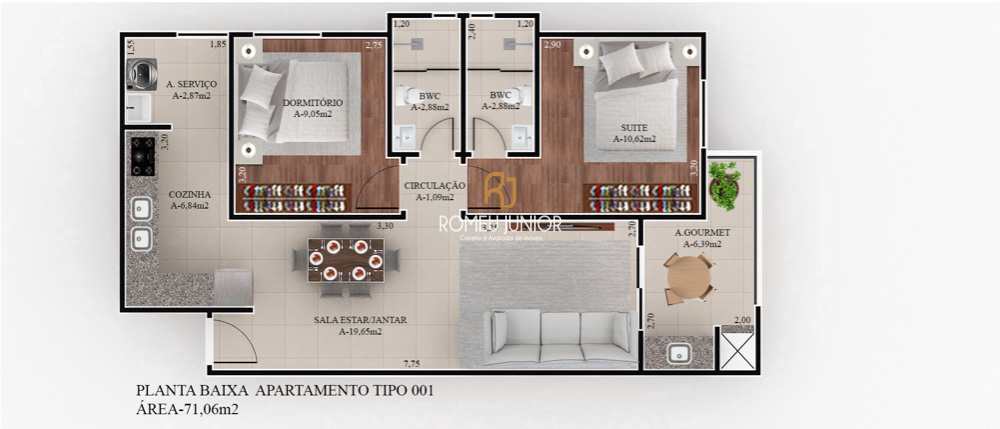 Apartamento à venda com 2 quartos, 71m² - Foto 10