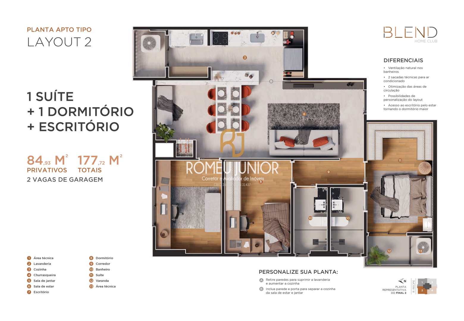 Apartamento à venda com 3 quartos, 84m² - Foto 11