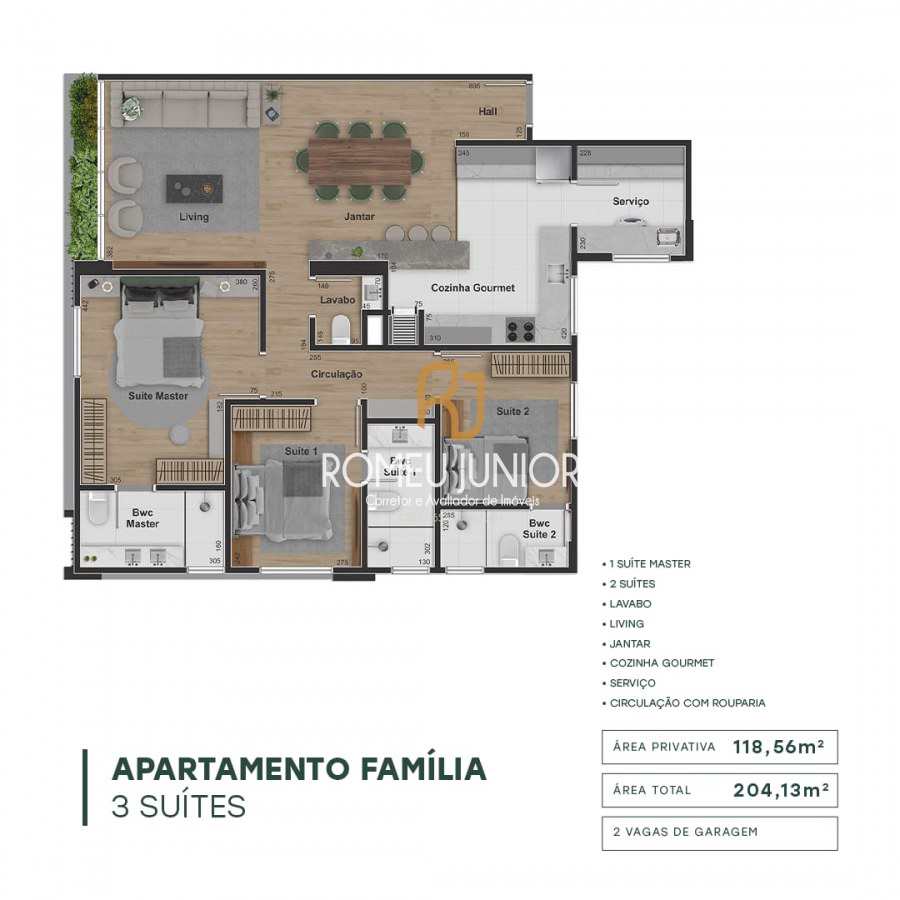 Apartamento à venda com 3 quartos, 204m² - Foto 18