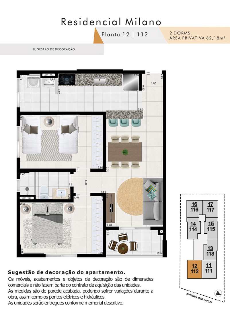 Apartamento em Mongaguá, bairro Jardim Praia Grande