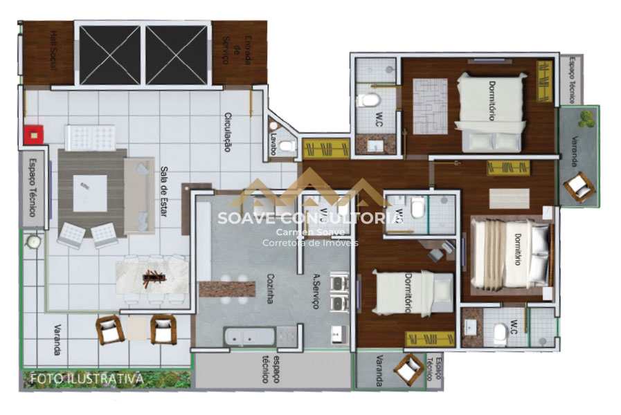 Apartamento à venda com 3 quartos, 147m² - Foto 25