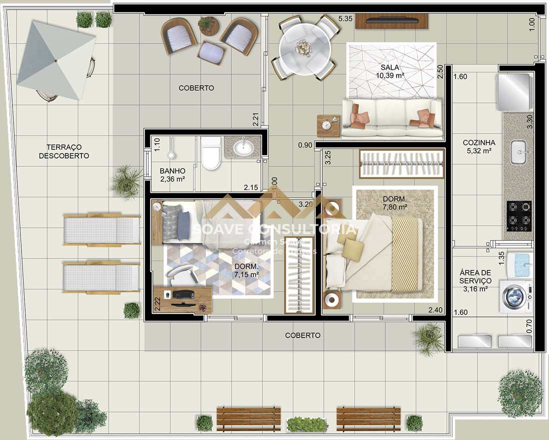 Apartamento à venda com 2 quartos, 100m² - Foto 11