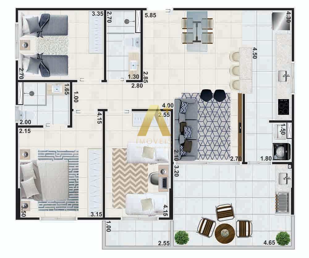 Apartamento à venda com 3 quartos, 101m² - Foto 16