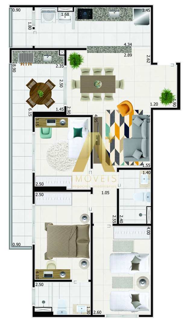 Apartamento à venda com 3 quartos, 92m² - Foto 21