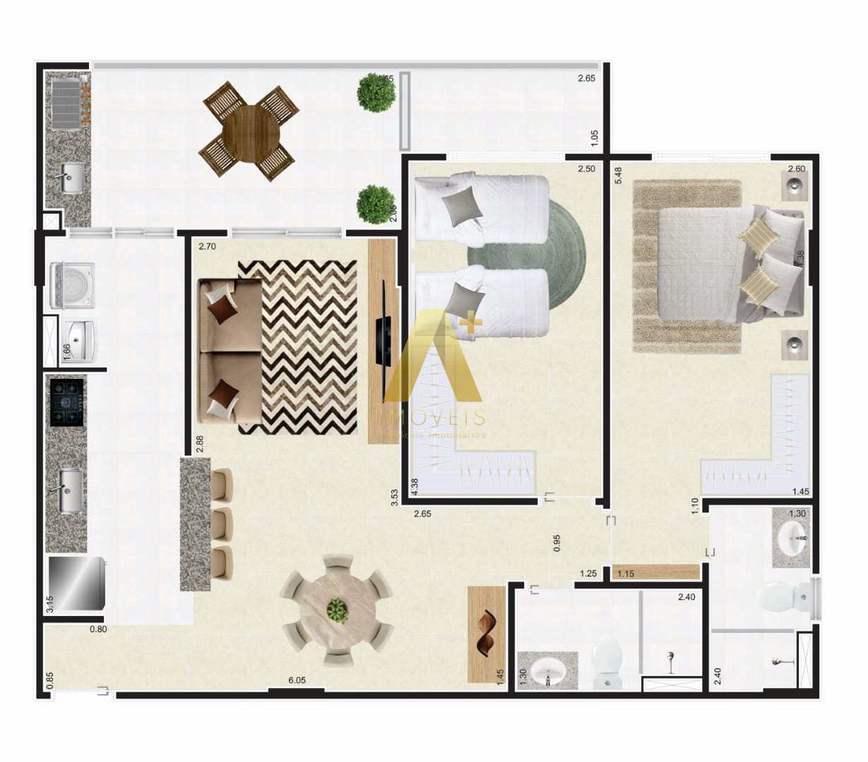 Apartamento à venda com 2 quartos, 82m² - Foto 17