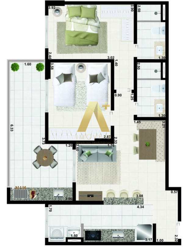 Apartamento à venda com 3 quartos, 105m² - Foto 18