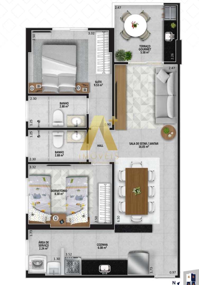 Apartamento à venda com 2 quartos, 63m² - Foto 20