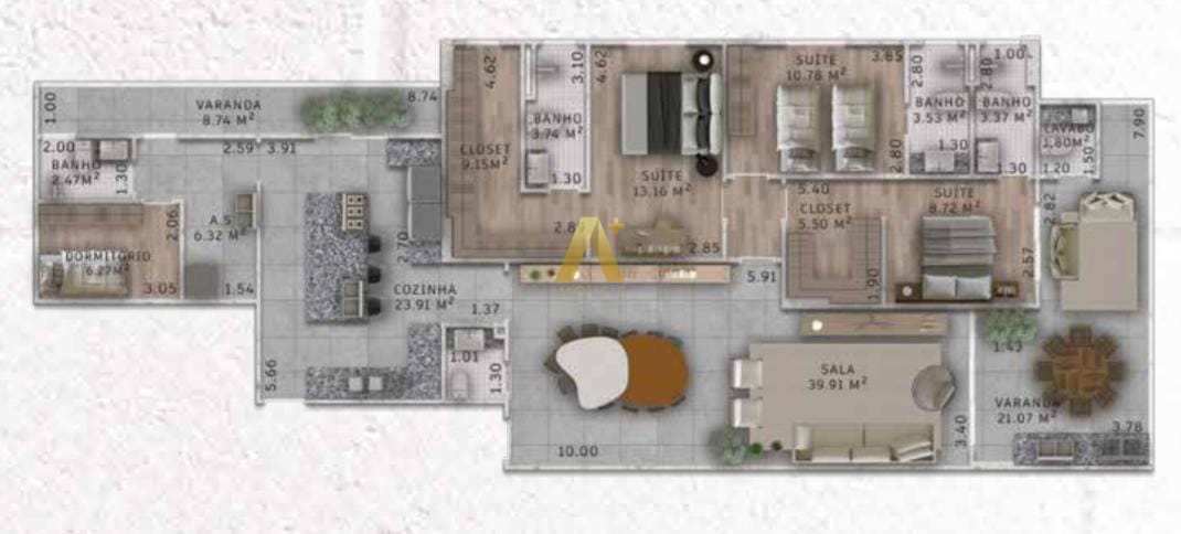 Apartamento à venda com 3 quartos, 191m² - Foto 20