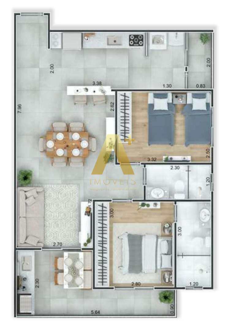 Apartamento à venda com 2 quartos, 72m² - Foto 15