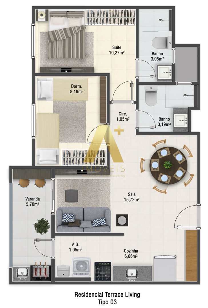 Apartamento à venda com 2 quartos, 62m² - Foto 12