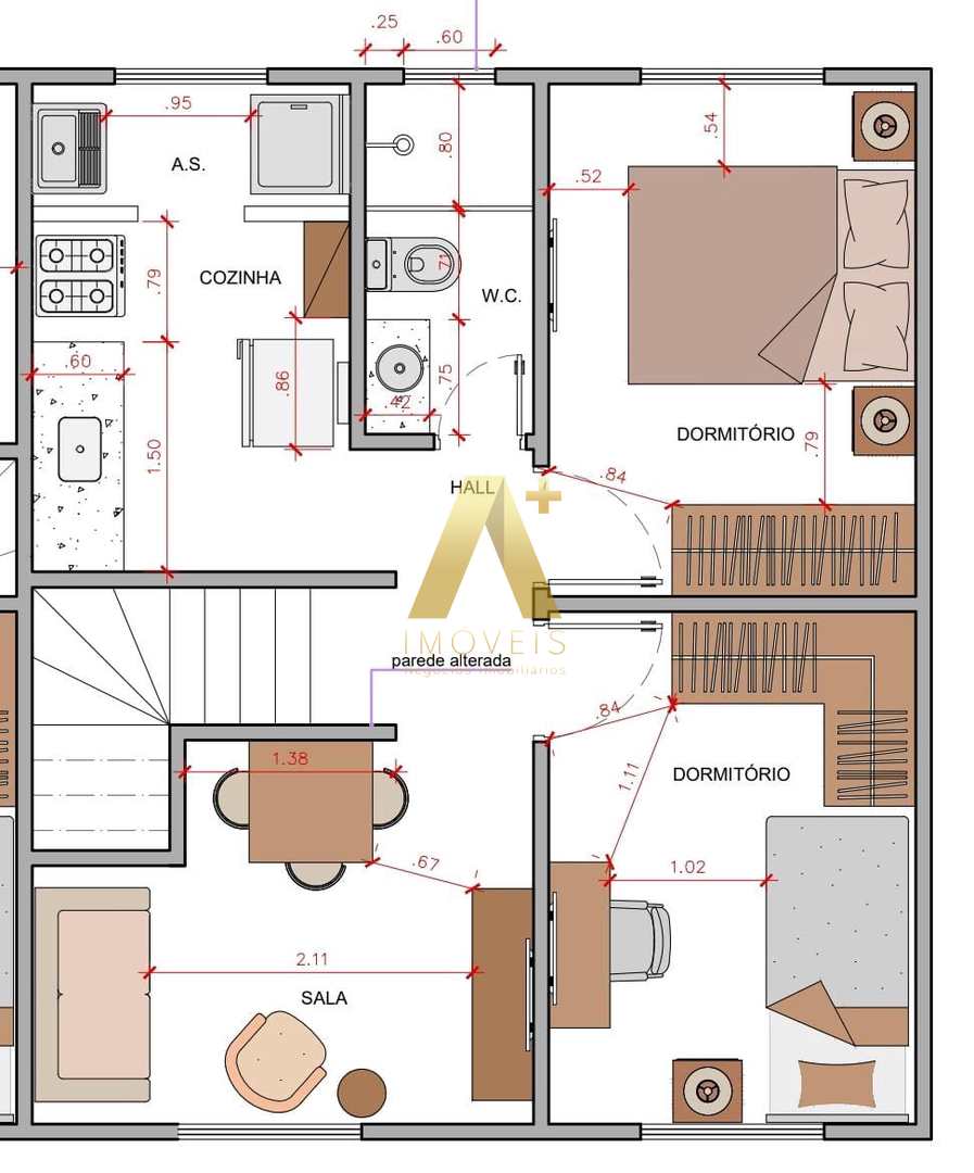 Casa de Condomínio à venda com 2 quartos, 41m² - Foto 3