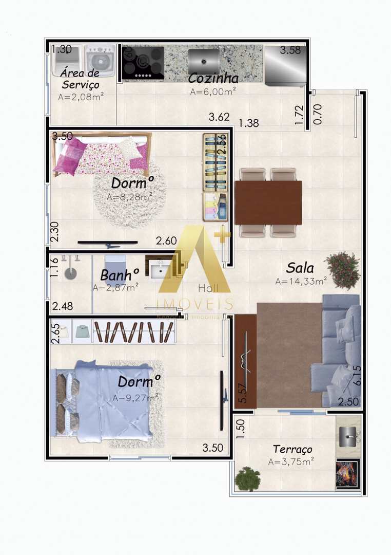 Apartamento à venda com 2 quartos, 53m² - Foto 12