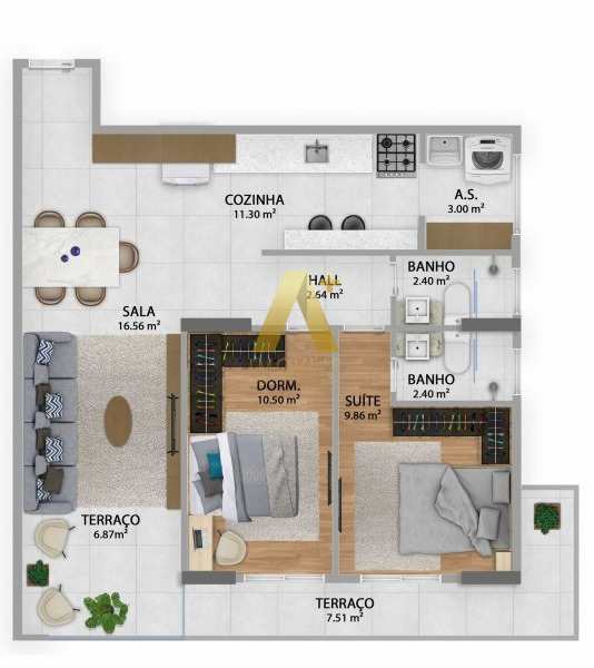 Apartamento à venda com 2 quartos, 79m² - Foto 13