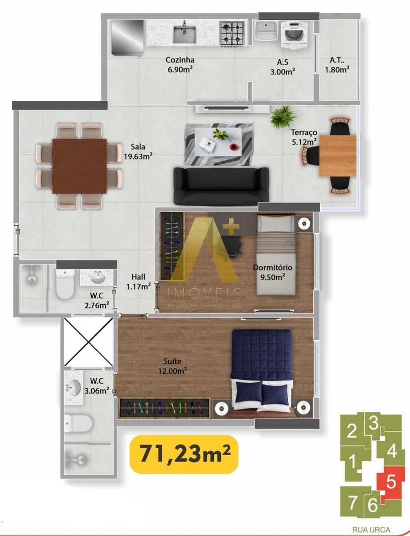 Apartamento à venda com 2 quartos, 71m² - Foto 13