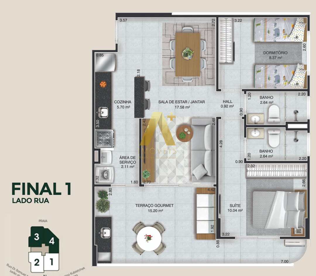 Apartamento à venda com 2 quartos, 72m² - Foto 19