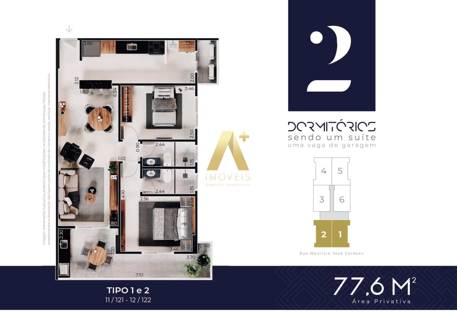 Apartamento à venda com 2 quartos, 77m² - Foto 5