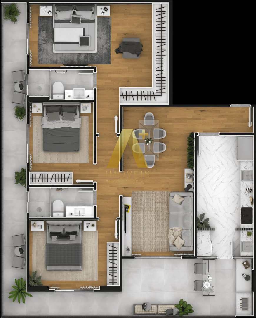 Apartamento à venda com 3 quartos, 110m² - Foto 21