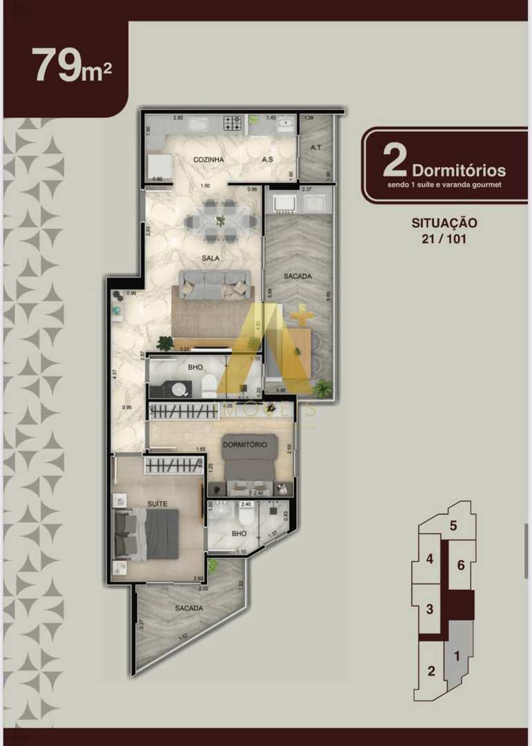 Apartamento à venda com 2 quartos, 79m² - Foto 15